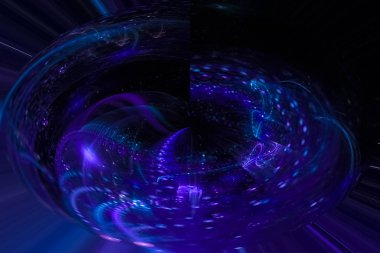 soyut dijital fraktal fantezi tasarım deseni modern