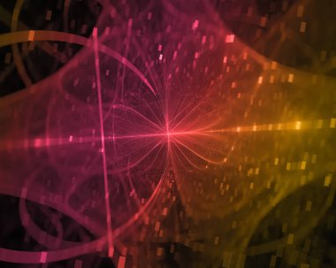 soyut dijital fraktal fantezi tasarım sihirli dinamik