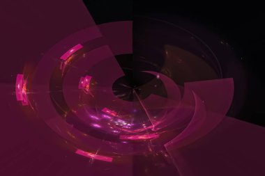 soyut dijital fraktal fantezi tasarım sihirli, dinamik, kaplama