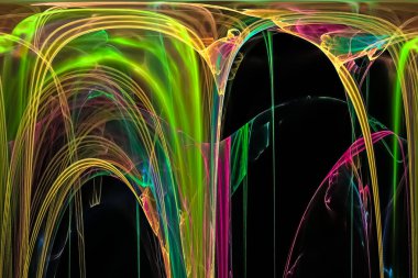 soyut dijital fraktal fantezi tasarım sihirli