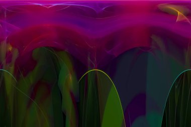 soyut dijital fraktal fantezi tasarımı