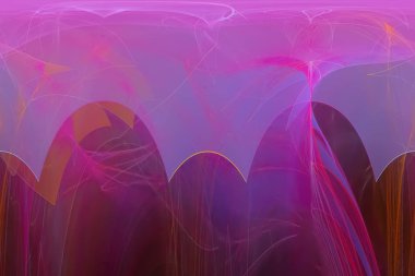 soyut dijital fraktal fantezi tasarımı