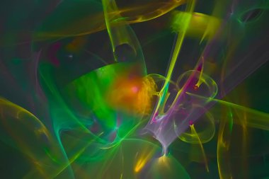 soyut dijital fraktal fantezi tasarımı