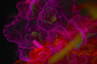 soyut dijital fraktal fantezi tasarım hayal