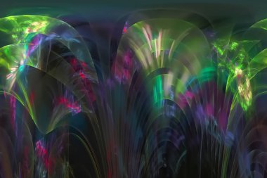 soyut dijital fraktal fantezi tasarım arka plan sihirli