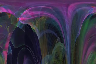 soyut dijital fraktal fantezi tasarım arka plan sihirli