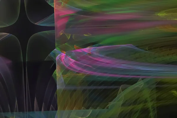 Абстрактний Цифровий Фрактальний Фентезійний Дизайн Магія Фону — стокове фото