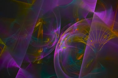 soyut dijital fraktal fantezi tasarımı