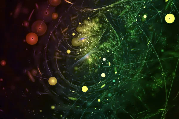 soyut dijital fraktal fantezi tasarımı