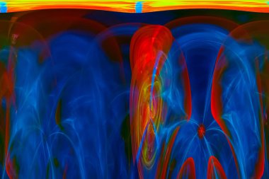 soyut dijital fraktal fantezi tasarımı