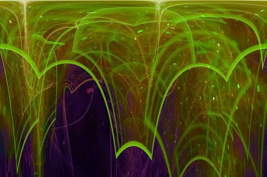 soyut dijital fraktal fantezi tasarım sanatsal, parlayan