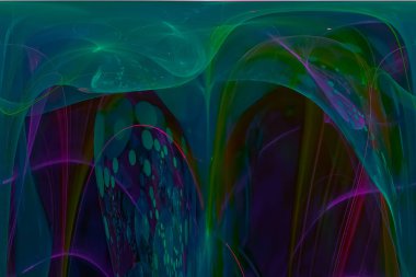 soyut dijital fraktal fantezi tasarım kaos girdap