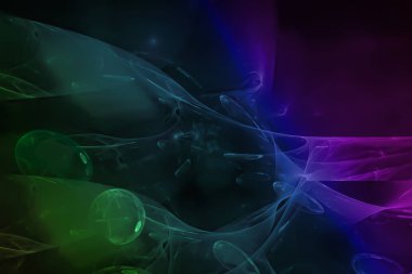 soyut dijital fraktal fantezi tasarım kaos girdap