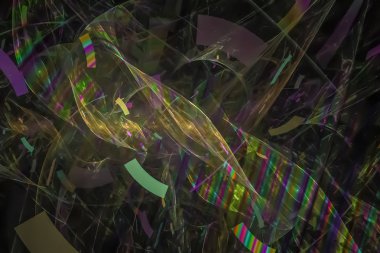 Soyut Dijital fantezi tasarım parlayan yaratıcı