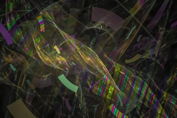 Soyut Dijital fantezi tasarım parlayan yaratıcı