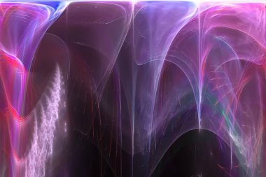 Soyut Dijital fraktal fantezi tasarım yaratıcı