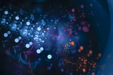 Soyut Dijital fraktal fantezi tasarım yaratıcı