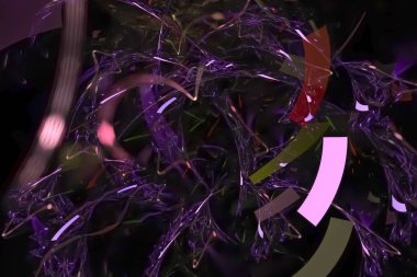 soyut dijital fraktal fantezi tasarımı