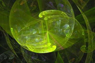 soyut dijital fraktal fantezi tasarımı