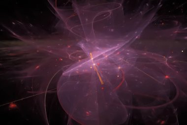 Soyut Dijital fraktal fantezi tasarım yaratıcı