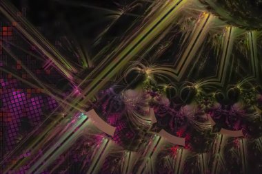 soyut fraktal fantezi tasarım arka plan ışıltı