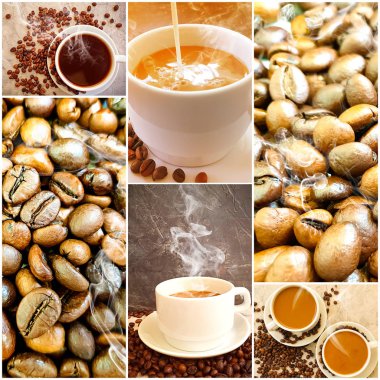 aromatik kahve fincanı, tahıl kolaj içecek tarzı