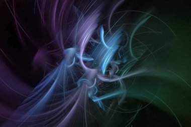 soyut fraktal fantezi tasarım arka plan ışıltı bilim