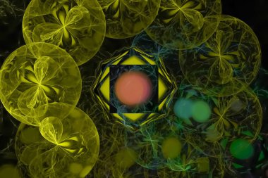 soyut fraktal fantezi tasarım arka plan hareketi, boya