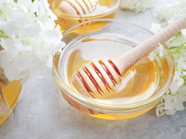 Beton zeminde taze bal ortancası çiçeği