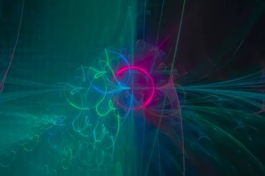 soyut dijital fraktal tasarım arka plan efekti