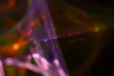 Soyut dijital fraktal fantezi tasarımı 3 boyutlu illüstrasyon