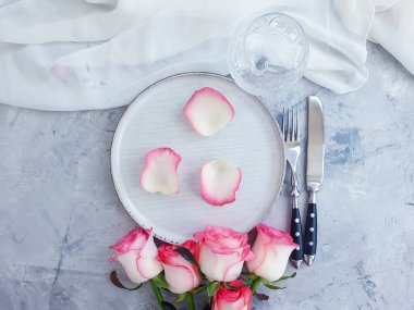 Tabak çiçeği beton arka planda yükseldi