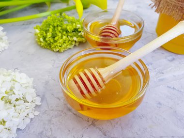 taze bal çiçeği beton arka plan