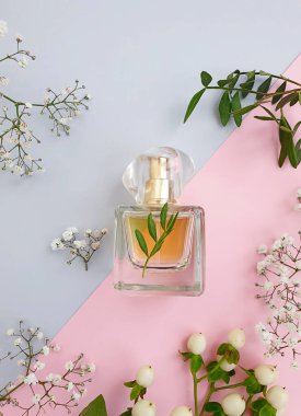 Renkli arka planda güzel çiçekler