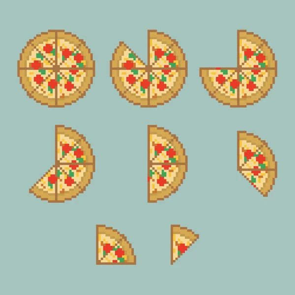 Pizza dilimleri pikselleri paylaşıyor.