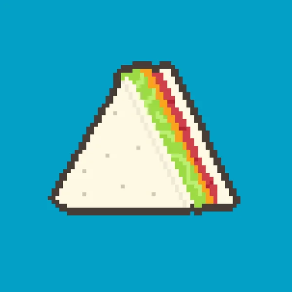 Sandviç peynirli hamburger pikseli.