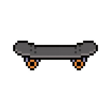 skateboard icon draw pixel art