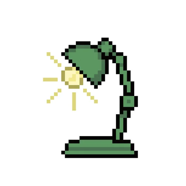 Desk lamp light pixel art