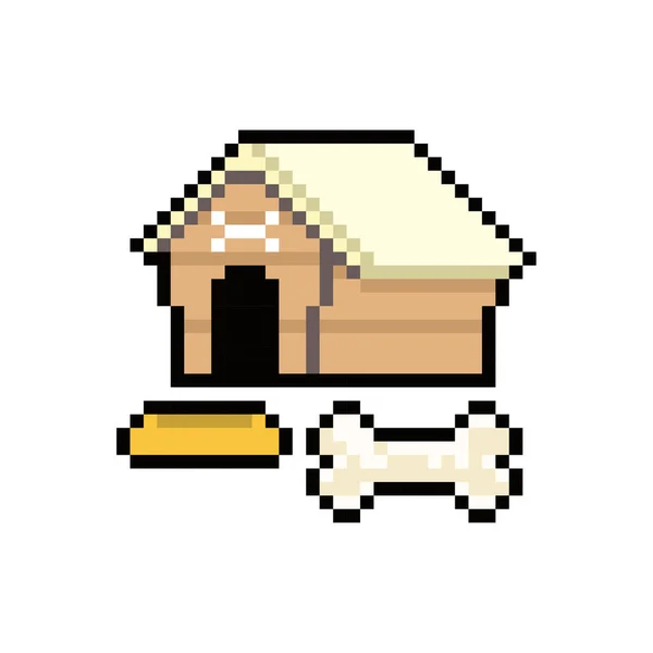 dog pet house pixel art