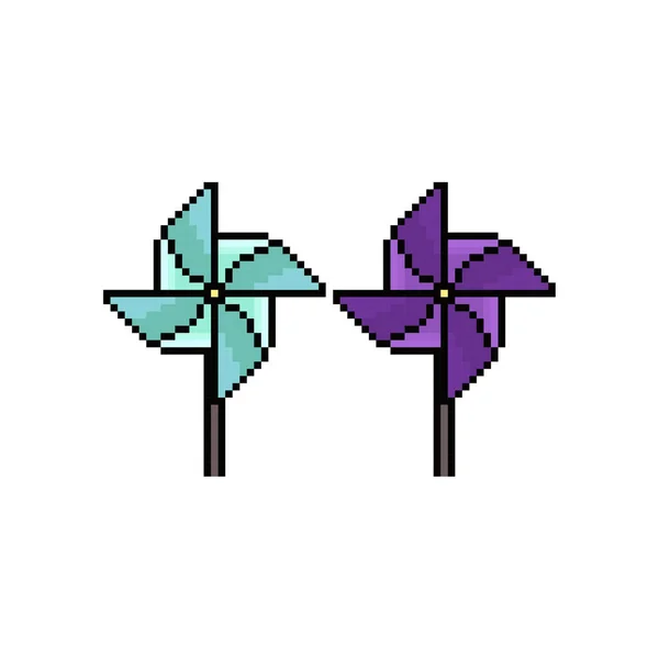 paper windmill icon pixel art