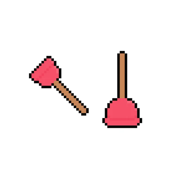 toilet plunger icon pixel art