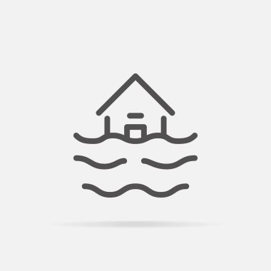 Satır stilinde sel simgesi.