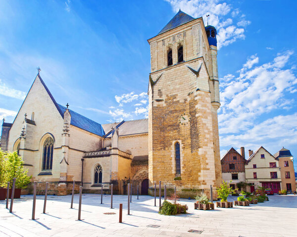 Panorama of Saint-Medard church and square