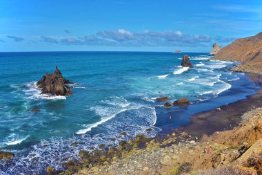 Gündüz vakti Tenerife, Kanarya Adalarından birinin güzel manzarası