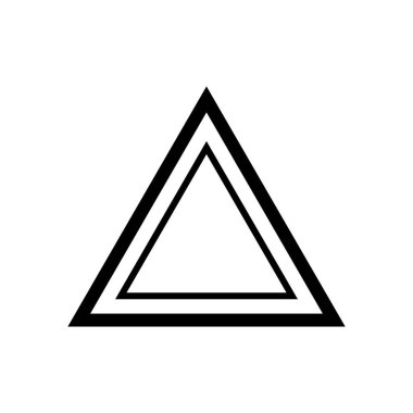 Triangle symbol design vector template on white background