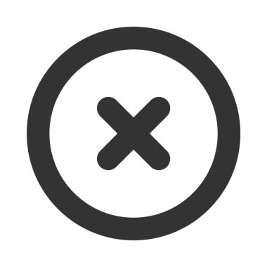 Vektör simgesi yok. Düz Hiçbir şey beyaz arkaplanda izole edilmedi