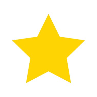 Altın Yıldızlar simgesi, Vektör illüstrasyonu.