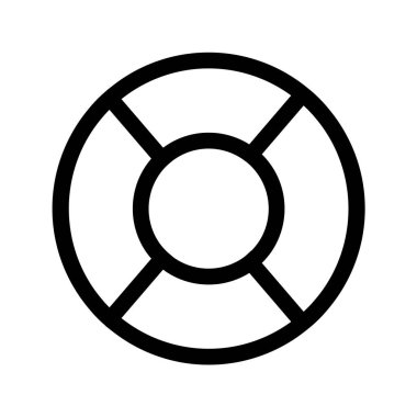 Cankurtaran ana hatları simgesi, görüntü suya düşen bireyleri kurtarmak için kullanılan güvenlik ekipmanlarını temsil ediyor..