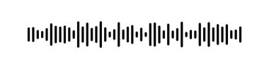 Equalizer waves isolated on a background. EQ illustration,  Black equalizer wave pattern on a white background. 