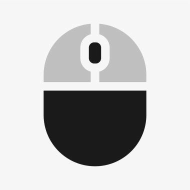 Bilgisayar faresi simgesini oynat, farklı düğmelere basmayı göster. Vektör illüstrasyonu.